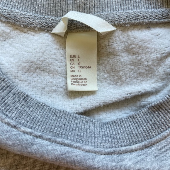 H&M Grey “Etoiles” Sweater - Picture 2 of 3
